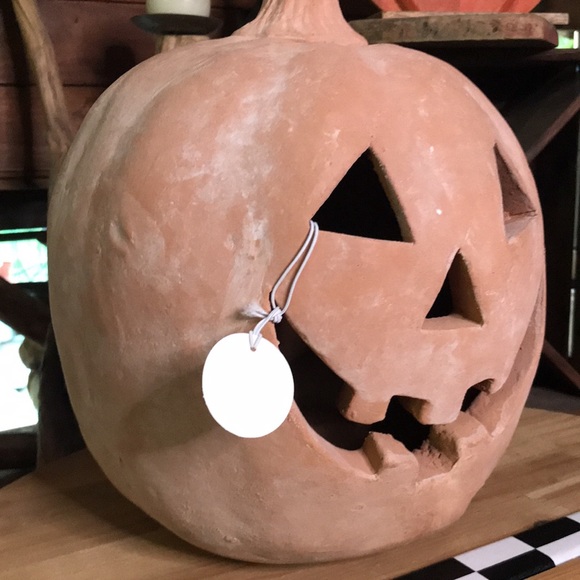Pottery Barn Spooky and Cute Handmade Terracotta Jack O' Lantern Large P… - Picture 13 of 17